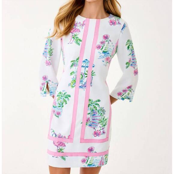 LILLY PULITZER Dresses & Skirts - NEW LILLY PULITZER margaux dress in resort white dee lightful